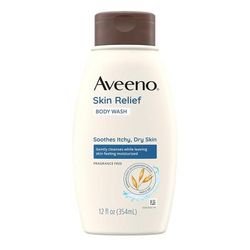Aveeno Skin Relief Body Wash Liquid 12 oz. Bottle Unscented (694998_CS)