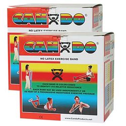 CanDo Exercise Resistance Band Red 5 Inch X 50 Yard Light Resistance (803454_BX)