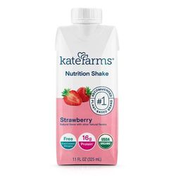 Kate Farms Nutrition Shake Oral Supplement Strawberry Flavor Liquid 11 oz. Carton (1249935_CS)