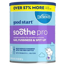Dr. Brown's good start soothe pro Infant Formula Unflavored 30.6 oz. Can Powder (1256763_EA)