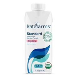 Kate Farms Standard 1.4 Oral Supplement Strawberry Flavor Liquid 11 oz. Carton (1249934_CS)