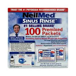 Neilmed Sinus Rinse Saline Nasal Rinse Kit 100 Packets (949381_BX)