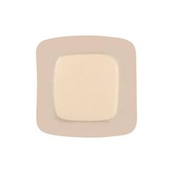 FoamLite Thin Foam Dressing 3-1/4 X 3-1/4 Inch With Border Film Backing Silicone Adhesive Square Sterile (1053864_BX)