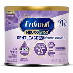 Enfamil NeuroPro Gentlease Infant Formula Unflavored 7.2 oz. Can Powder Milk-Based Crying / Spitup (1241127_EA)