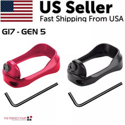 Anodized Aluminum Flared Magwell For Glock 19 17 22 24 31 34 35 37 Gen 1 5 Precision Base Plates For Glock G17 G19 for G17 Gen 5 black