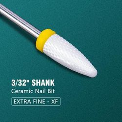 Electric Manicure Drill Bit Set By Dmoley, Ceramic Nail Burr Cutter For Acrylic Nails, Pedicure Tools, And Gel Polish 7