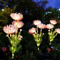 SolarPetal Flower Ground Plugin Lamp pink