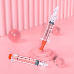 Silicone Baby Nasal Aspirator Reusable Infant Nose Cleaner Syringe And Nasal Irrigator 2 Pcs Orange
