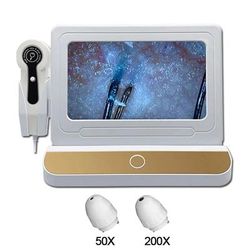 Advanced LCD Scalp Detector Digital Hair Skin Analyzer With Dual Lens Microscope For Hair Follicle Testing And Skin Advanced LCD Scalp Detector Digital Hair Skin Analyzer With Dual Lens Microscope For Hair Follicle Testing And Skin
