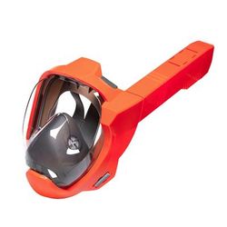 Snorkel Mask Full Face With Dry Breathing System And Panoramic View l xl orange