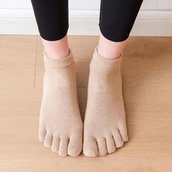 Anti Slip Yoga Socks For Women Soft Cotton Fitness Socks eur 35 42 Us 4.5 8.5 beige