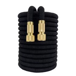 Flexible Garden Water Hose With Double Latex Core And High Pressure Design 150 Ft black