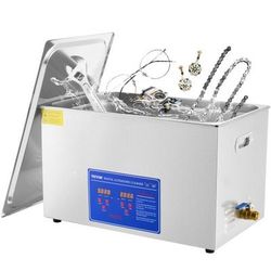 30L Industrial Ultrasonic Cleaner With Heater & Timer, Heavy Duty Commercial Cleaner For Dentures, Eyeglasses, Jewelry 30L Industrial Ultrasonic Cleaner With Heater & Timer, Heavy Duty Commercial Cleaner For Dentures, Eyeglasses, Jewelry