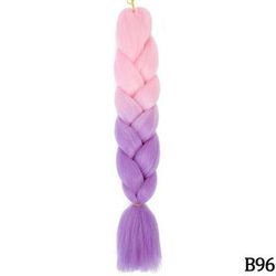 Jumbo Braids Extensions Synthetic Braiding Hair Kanekalon Afro Ombre Color Hair For Kids Children Crochet Twist Braid zitong b96 24inches