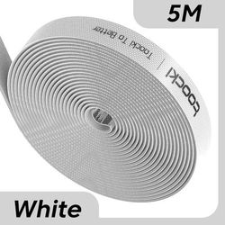 Cable Organizer Wire Winder, USB Cable Management Protector For Earphone, Mouse, IPhone & Samsung Accessories white 5m