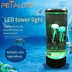 LED Jellyfish Mood Lamp With RGB Lighting For Bedroom Decor LED Jellyfish Mood Lamp With RGB Lighting For Bedroom Decor