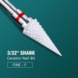 Electric Manicure Drill Bit Set By Dmoley, Ceramic Nail Burr Cutter For Acrylic Nails, Pedicure Tools, And Gel Polish 21