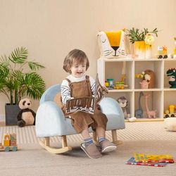 Premium Toddler Rocking Chair With Solid Rubber Wood Frame & Soft Velvet Cover Premium Toddler Rocking Chair With Solid Rubber Wood Frame & Soft Velvet Cover