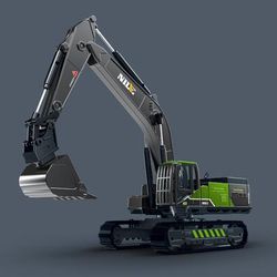 Heavy Duty Construction Toy Vehicles, Bulldozer, Truck, Excavator & Crane SetEducational Engineering Toys For Children excavator