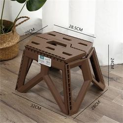 Portable Outdoor Small Stool Heavy Duty Folding Chair For Camping, Fishing & Beach brown
