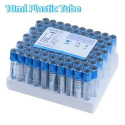 Sodium Citrate Blood Collection Tubes 100 Pack For Lab And Veterinary Use 10ml Plastic Tube 100pcs