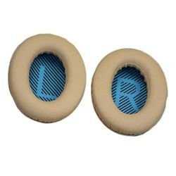 High Protein Leather Replacement Ear Pads For Bose SoundTrue SoundLink Headphones, Soft & Comfortable Cushions beige Blue Mat Lr