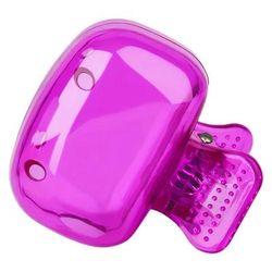 Travel Toothbrush Head Covers, Protective Snap On Clip For Hygiene & Portability purple