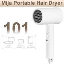 Portable Foldable Anion Hair Dryer With Quick Dry Technology white