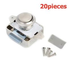 20 Piece RV Push Lock Set For Cabinets And Drawers Child Safety And Furniture Latches carlock001 pn