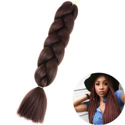 Jumbo Braid Hair Extensions, Ombre Kanekalon Synthetic Yaki Braids For Women, DIY Braiding Hair In Multiple Colors zitong 4 24inches