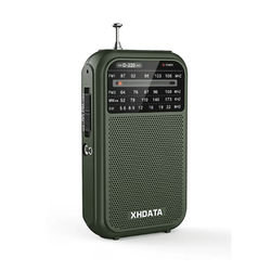XHDATA D220 Portable Retro Radio With FM MW SW And High Sensitivity DSP green