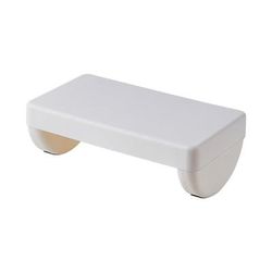 Adjustable Ergonomic Foot Rest With Massage Rollers, Under Desk Footrest For Home Office & Work Comfort white