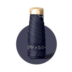 Women Sun Umbrella, Anti UV Sun Protection Parasol, Compact Pocket Umbrella For Rain Or Shine navy