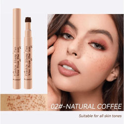 Natural Faux Freckle Pen Stamp Waterproof Color, Quick Dry Makeup Tool For Soft Dot Sunkissed Skin, Shades Freckle natural Coffee