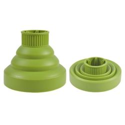 Foldable Silicone Hairdryer Diffuser Cover, Temperature Resistant For Curly Hair Styling green