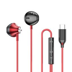 Samsung In Ear HiFi Surround Sound Headphones USB Type C Wired Earplugs With Wire Control For Galaxy red Type C