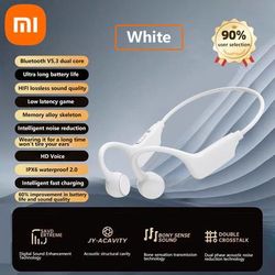 Xiaomi Bone Conduction Bluetooth Headphones, IPX8 Waterproof Wireless Neckband For Swimming, Cycling, Running Non In Ear white