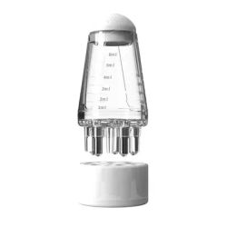 Hexagonal Oil Roller Ball Massage Comb, Scalp Applicator For Hair Regeneration & Relaxation, Styling Comb white