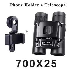 HD Zoom Portable Binoculars Long Range Folding Telescope hs 700x25 set