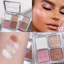Waterproof Liquid Highlighter Palette Baked Powder Illuminator For Natural Glow & Shimmer 2