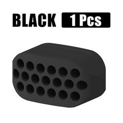 Silicone Jaw Exerciser & Facial Toner, Double Chin Reducer & Jawline Fitness Ball For Neck Toning black
