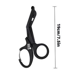 Rhino Rescue 7.5" Trauma Shears Premium Stainless Steel Medical Emergency Scissors With Non Stick Fluoride Coated Blad 1pc