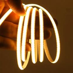 USB Powered COB LED Strip Light For TV Backlight And Room Decor warm White 5mm 4m