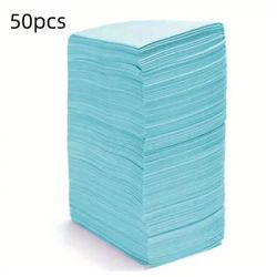 Multicolour Disposable Tattoo Bibs & Clean Pads Table Covers Dental Napkins Tattoo Accessories For Professional Hygiene 50pcs Blue