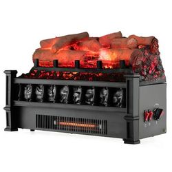 Electric Fireplace Heater With Realistic Birchwood Ember Bed, Infrared Log Insert For Home, Quiet & Efficient Electric Fireplace Heater With Realistic Birchwood Ember Bed, Infrared Log Insert For Home, Quiet & Efficient