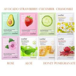 8pcs Natural Plant Face Mask Set, Korean Beauty Skincare For Moisturizing, Firming & Hydrating b