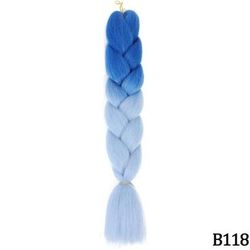Jumbo Braid Hair Extensions, Ombre Kanekalon Synthetic Yaki Braids For Women, DIY Braiding Hair In Multiple Colors zitong b15 24inches