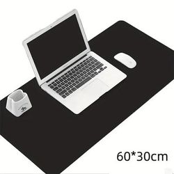 Large Size Office Desk Protector Mat, PU Leather Waterproof Mouse Pad, Keyboard Desk Pad, Gaming Mousepad For Home black