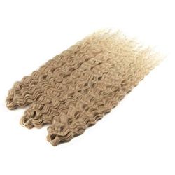 Ariel Hair Water Wave Crochet Braids, Synthetic Twist Curly Hair Ombre Blonde Brown Deep Wave Braiding Hair Extensions t27 613 24inches 60cm