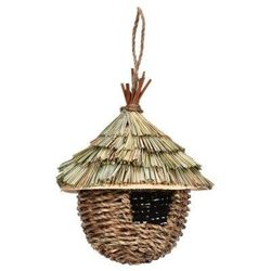Natural Straw Hanging Bird Nest For Parrots And Small Birds c
